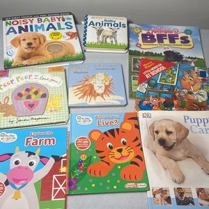 9 assorted childrens books